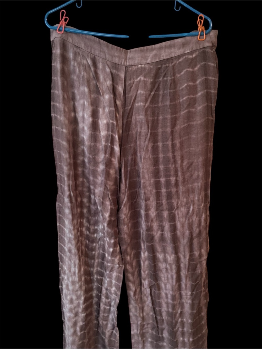 Zara Dusty Mauve Linen blend XL Pants - Picture 3 of 6